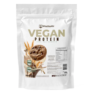 Suplemento Proteína Vegana Vegan Protein WiseHealth 837g 34g Plant Based Zero Glúten Lactose