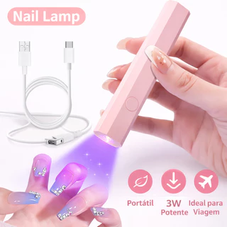 Laterna Portátil Mini Cabine Forno Secador Esmalte Led Rápida Portátil Led Uv