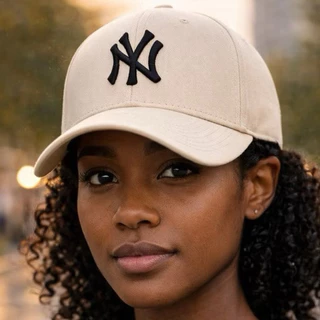 Boné NY New York | Aba Curva Premium Fitão Ajustável Bordado Unissex Importado