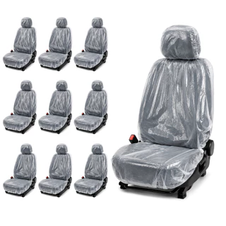 Capa Protetora Descartável para Banco Dianteiro Automotivo Transparente Kit 10 Unidades Universal