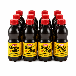 Super Guaraviton Enegético Fardo 06 ou 12x340ml Com Guaraná Taurina e Cafeína