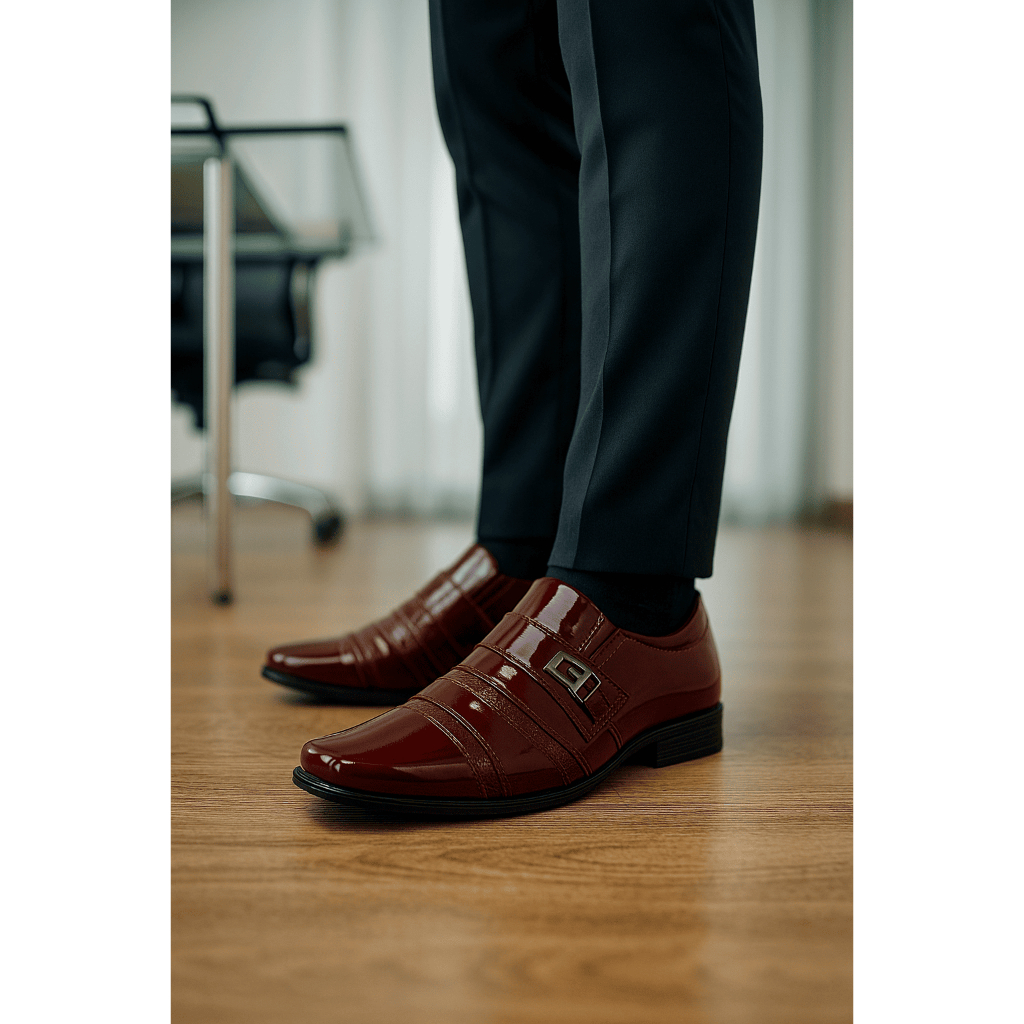 Sapato Social Masculino 803 Cores Diversas Estilo Italiano Bico