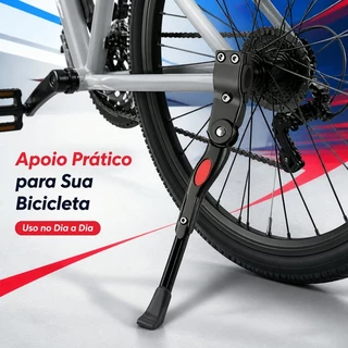 Descanso Lateral Bicicleta com Ajuste de Altura | Apoio Antiderrapante Compatible Aros 20-29 - Segurança no Roteiro!