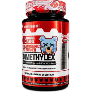 Dimethylex Under Labz 60 Cápsulas | 400mg Cafeína por Porção | Fórmula Completa