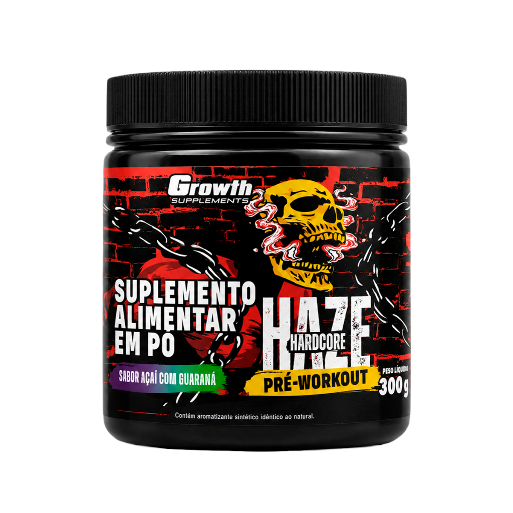 Pré-treino Haze Hardcore 300g Growth Supplements