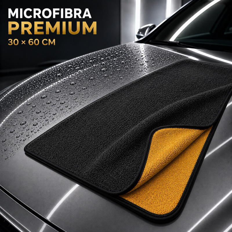 Pano Microfibra Toalha Grande 30x60cm Limpar Secar Carro Automotivo