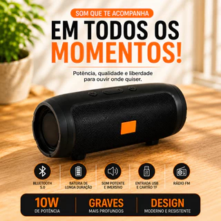 Caixinha Caixa De Som Bluetooth Portátil Speaker MP3 Mini Charge
