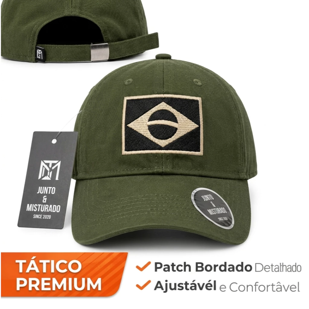 Boné do exército, bordado