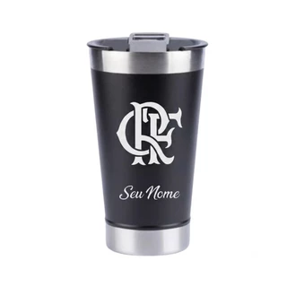 Copo Térmico Personalizado a Laser Times do Brasil e do mundo com ou sem nome 473ml In;