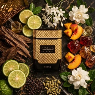Perfume Khadlaj Shiyaaka Gold Masculino 100ml EDP Original Amadeirado Aromático Elegante Para Presente Dia a Dia