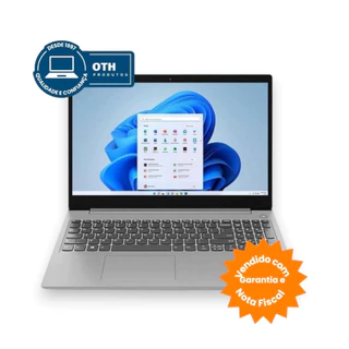 Notebook Lenovo, IdeaPad 3i, Tela 15.6", Dual Core, 4GB, SSD-256GB - Alfanumérico