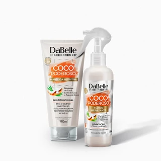 Kit Hidratação e Nutrição Coco Poderoso Dabelle Hair em Oferta na Shopee