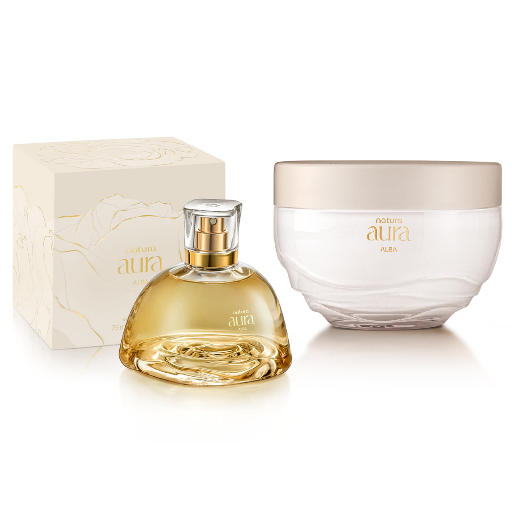 Natura Aura Alba 香水とボディクリームセット Combo Natura Aura Alba: Perfume + Hidratante Corporal | Shopee Brasil