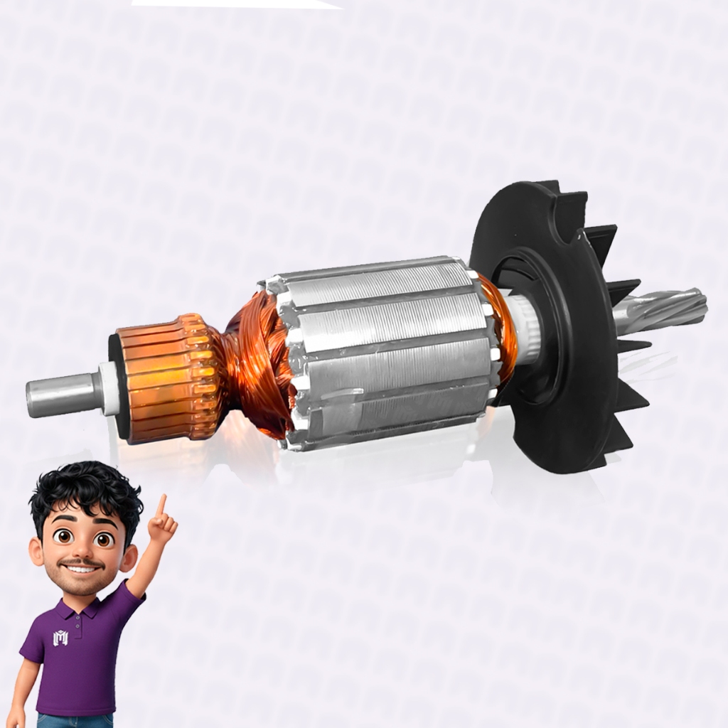 Induzido e Bobina Compatível Martelete Perfurador Nakasaki 220