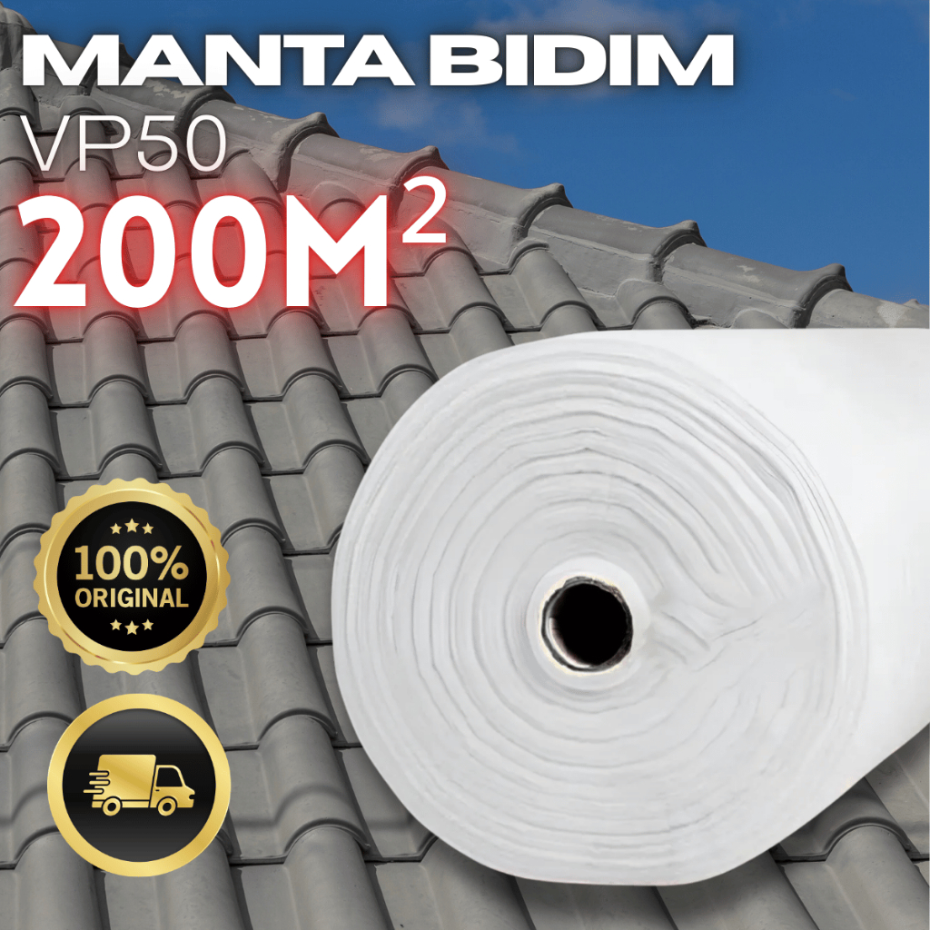 Manta Bidim Vp50 200m Geotêxtil Reforço Para Manta Líquida Telhados ...