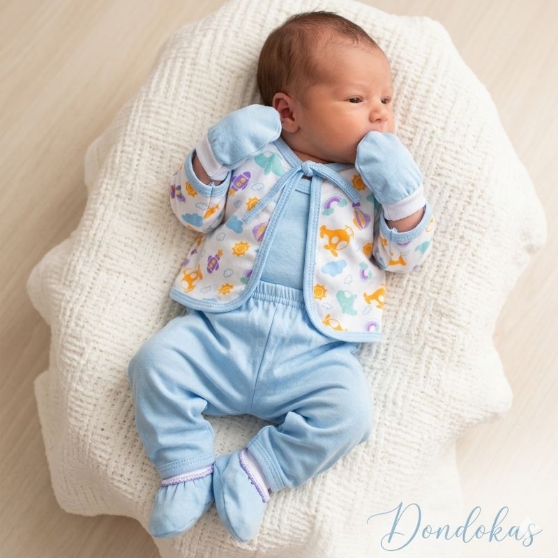 5 Peças Mijão Body Casaquinho Luvas e Sapatinhos Kit Pagão 0 a 3 Meses Roupas de Bebê Menino kit com 5 ou 10 Peças em Oferta na Shopee