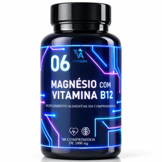 6 Magnesio Fórmula Concentrada + Vitamina B12 ORIGINAL - ( POTE PARA 60 DIAS USO )