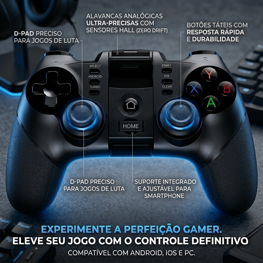 Controle Ipega 9076 Bluetooth Gamepad Para Android, Tv | Shopee Brasil
