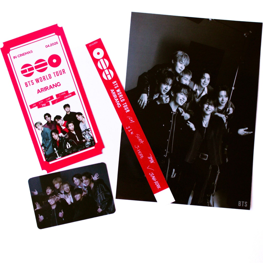 KIT Fanmade BTS Arirang World Tour - Cinema BTS Ingresso | Shopee