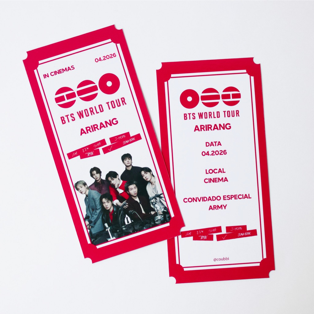 KIT Fanmade BTS Arirang World Tour - Cinema BTS Ingresso | Shopee