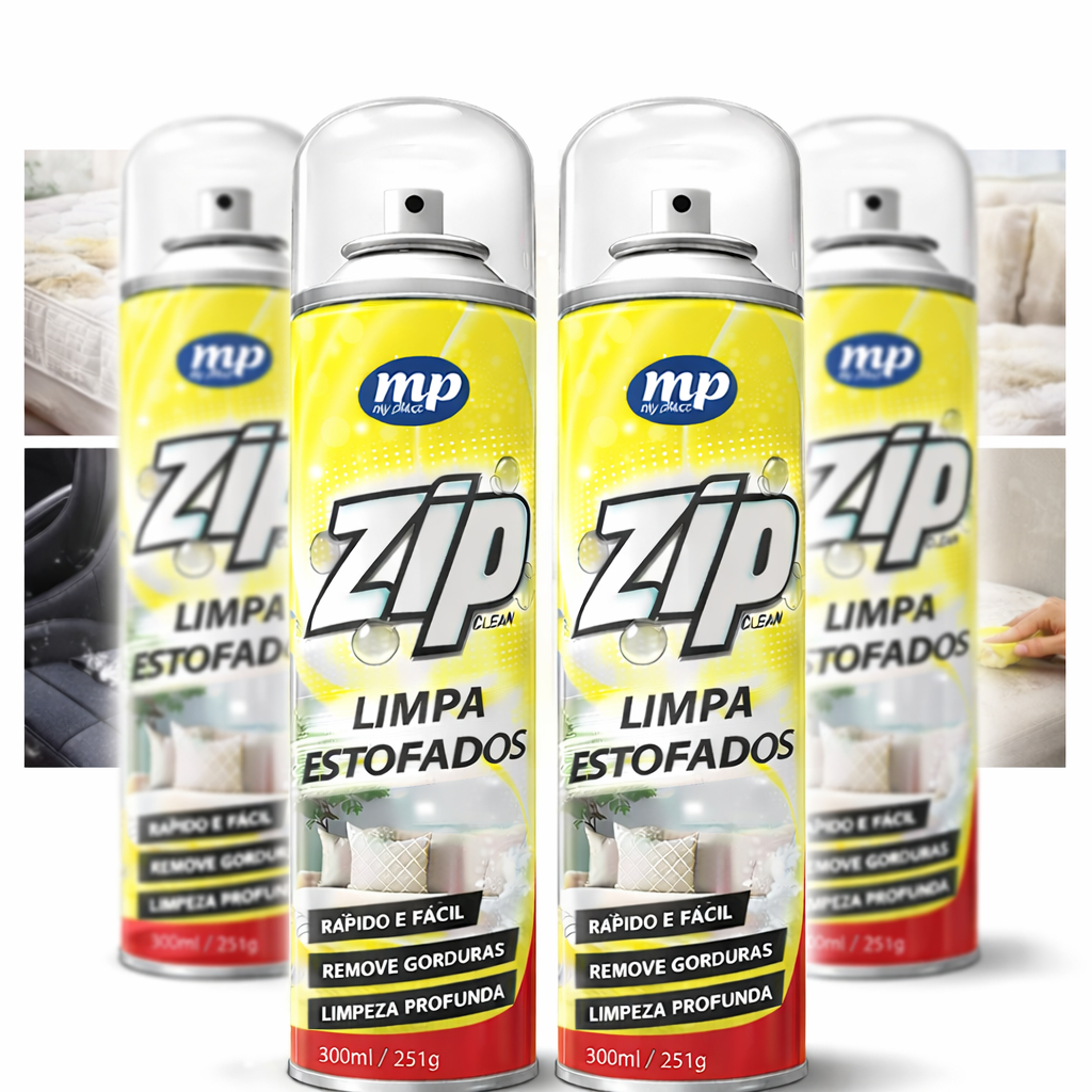 Limpa Estofados Espuma Mágica Limpa a Seco Zip Clean Spray Estofado ...