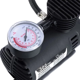 Mini Compressor De Ar Automotivo Portátil KINETX 12V 300 PSI Com 3 Bicos Para Bolas Piscinas