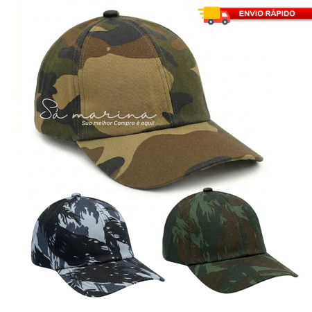 Boné do exército, camuflado