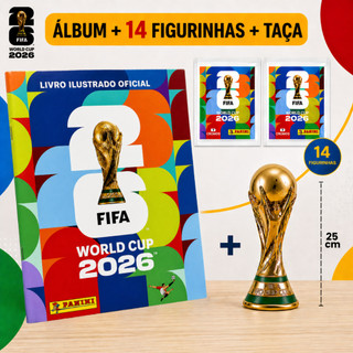 Álbum Copa Do Mundo Oficial Panini Fifa 2026 Capa Mole Brochura 112 Páginas Original Licenciado Coleção Futebol — foto 5 — Achou Levou Brasil