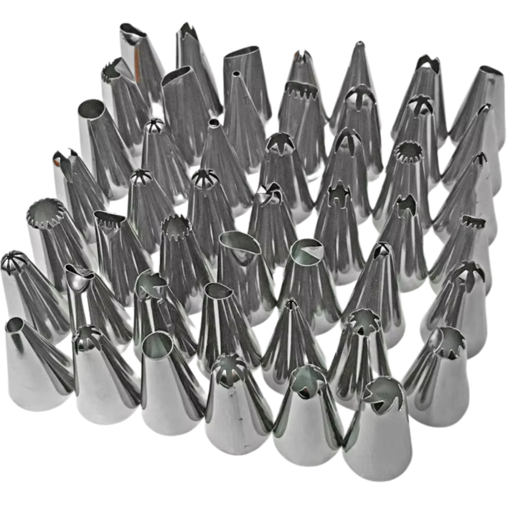 Kit Bico De Confeiteiro Com 48pcs Bolos Cupcakes Confeitar
