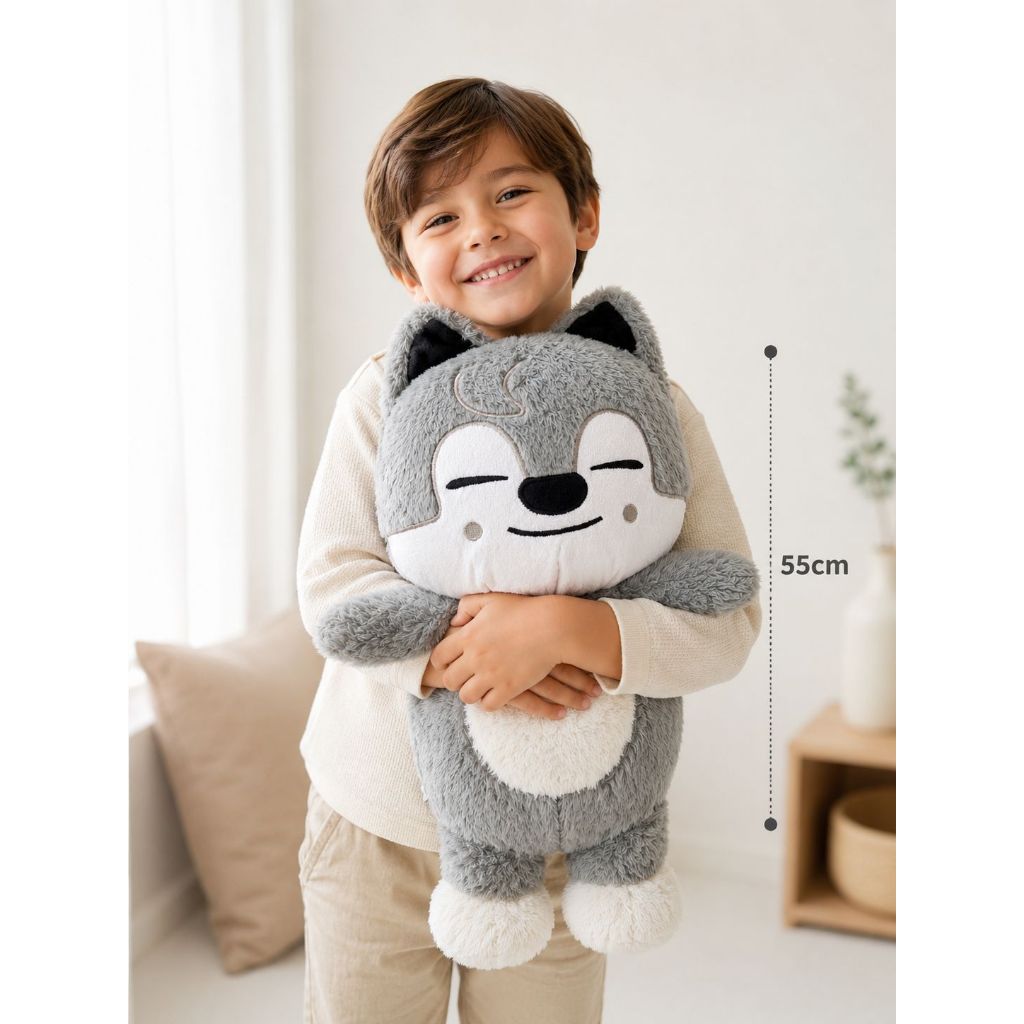 Pelúcia Wolf Chan Skzoo Stray Kids 55cm Kpop Gigante | Shopee Brasil