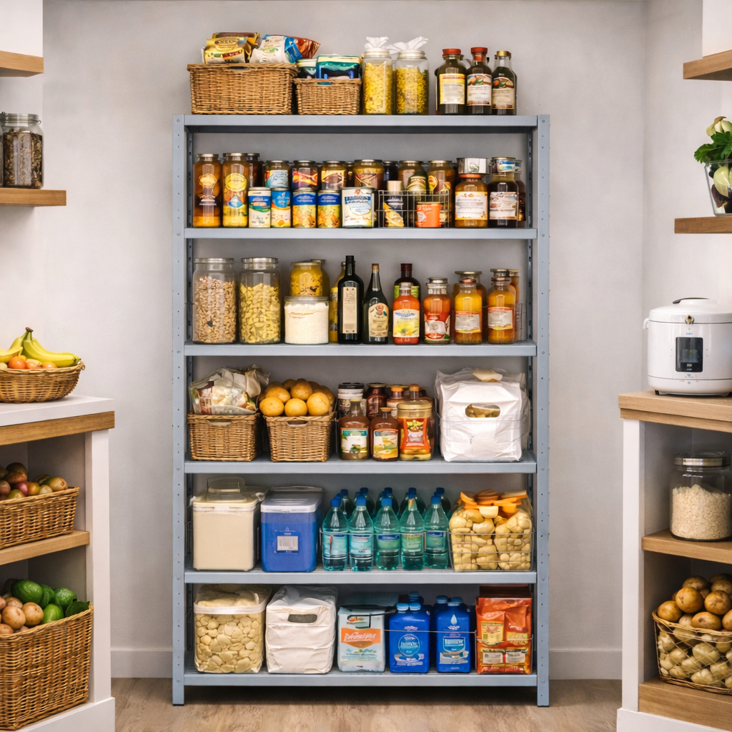 Estante 6 Prateleiras De Aço Livros Ferram Quarto Cozinha