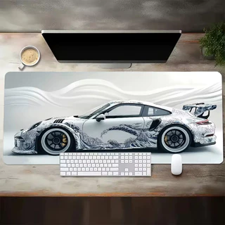 Mousepad Gamer 80x30 Antiderrapante Tokyo Drift Porsche Subaru Carro Vintage Wave Aesthetic SUB