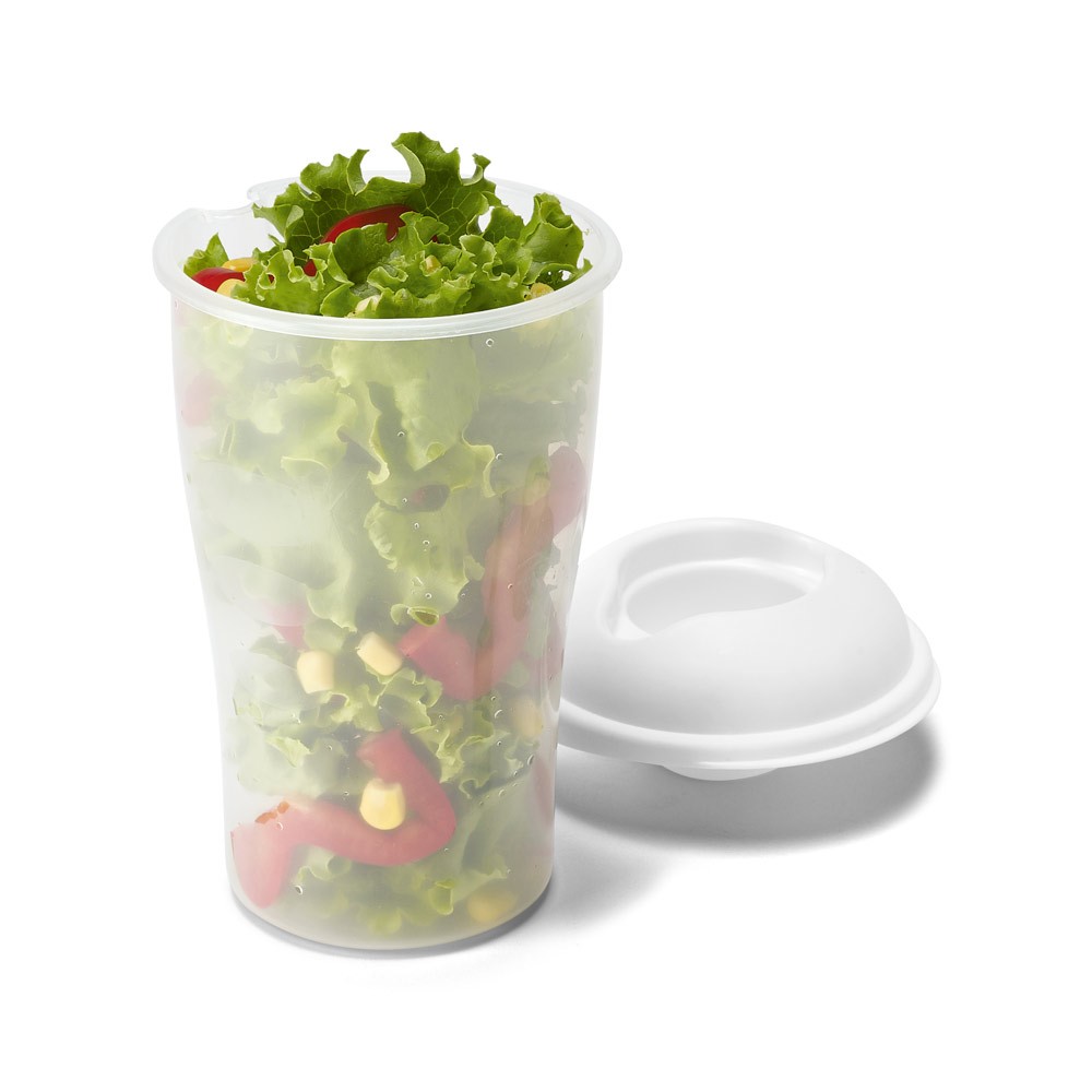 Copo Pote com Tampa Microondas. Salada, Lanche, Etc... Sem Talher. 800 ...