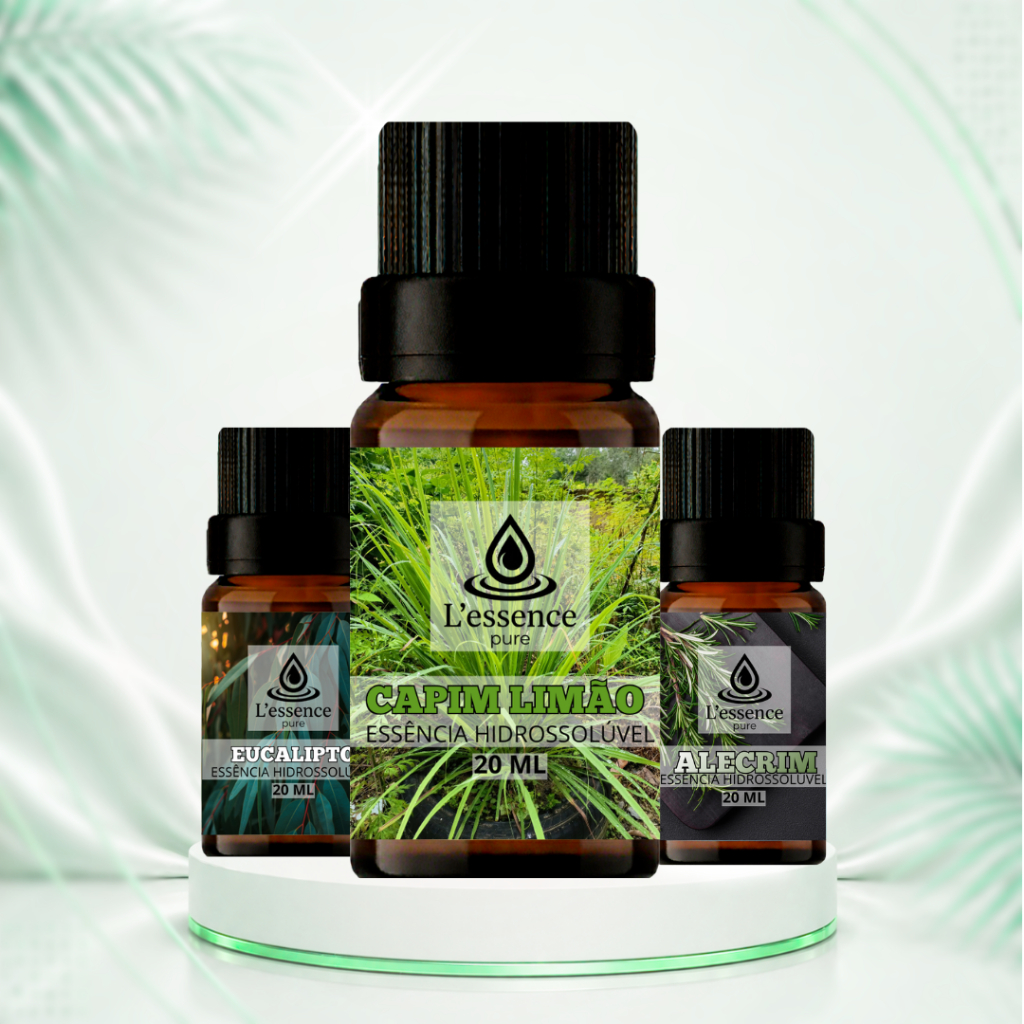 Kit 3 Essência Aromatizante L' Essence Pure 20ml | Essências