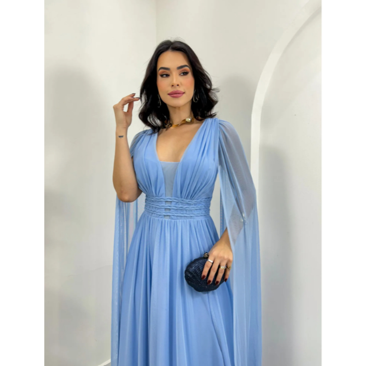 tiffany blue dress shein Vestido Longo Azul Shein Vestido Azul Tiffany Longo Vestido Multiformas  Tiffany Vestido