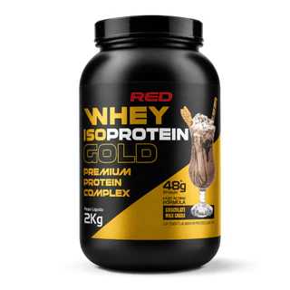 Whey Isoprotein Gold 2kg - Red Series - Whey Protein Isolado e Concentrado - Envio Imediato!
