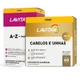 Kit Multivitamínico Lavitan AZ Mulher + Cabelos e Unhas 120Comp Rico em Vitaminas Ferro Ácido Fólico