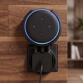 Suporte De Tomada Para Alexa Echo Dot 3 duas cores