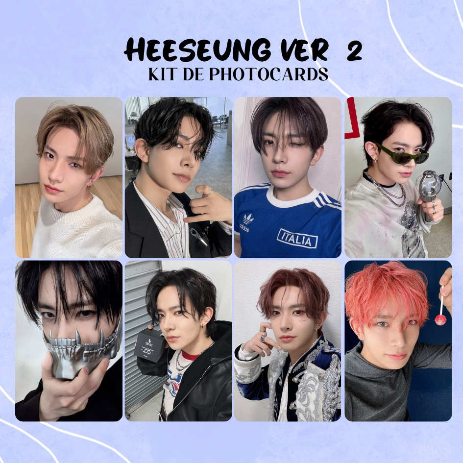 ENHYPEN heeseung ヒスントレカ photo cards Photocards (HEESEUNG ENHYPEN FRENTE E VERSO FANMADE) | Shopee Brasil