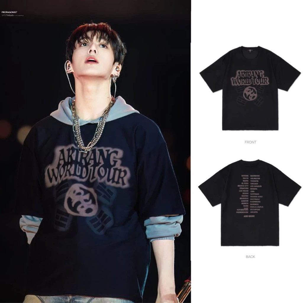 camiseta bts arirang world tour kpop arte camisa basica exclusiva