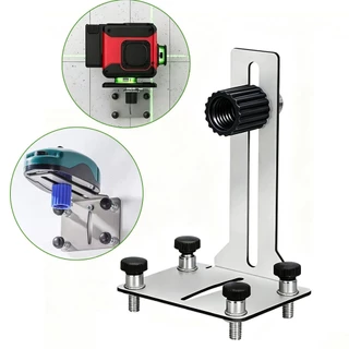 Suporte Para Nível a Laser de Parede Universal Ajustável em Aço Inox Para Aplicações Industriais