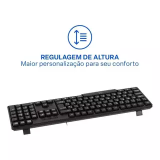 Teclado Com Fio Usb Multilaser Multi Tc213 Preto Slim Abnt2