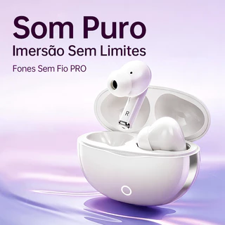 Fone de ouvido Sem Fio TWS bluetooth premium intra‑auricular, som estéreo HiFi, ideal para trabalho e esporte