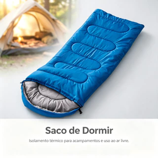 Saco De Dormir Termico Impermeavel Portatil Isolamento Frio Camping Trilha