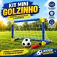 Kit Futebol Infantil Golzinho Completo Mini Trave Com Rede Bola Bomba Brinquedo Crianças Presente