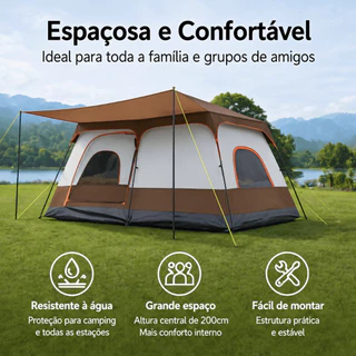 Sotiay Barraca Villa Camping, Impermeável 3000mm, Várias Opções de Tamanho