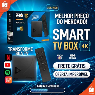 TV Box Proeletronic SmartPro PROSB-3000 4K, com Android 10 e 16GB