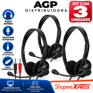 Headset com Microfone Office P2 para Uso Diário Bluecase BH01B