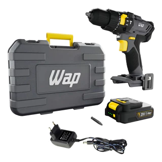 Parafusadeira E Furadeira De Impacto A Bateria Wap K21 Id01 Com Luz De Led