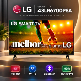 Smart Tv Lg 43 Ld Wifi Bluetooth Full Hd 43lr6700psa Hdr10 Pro